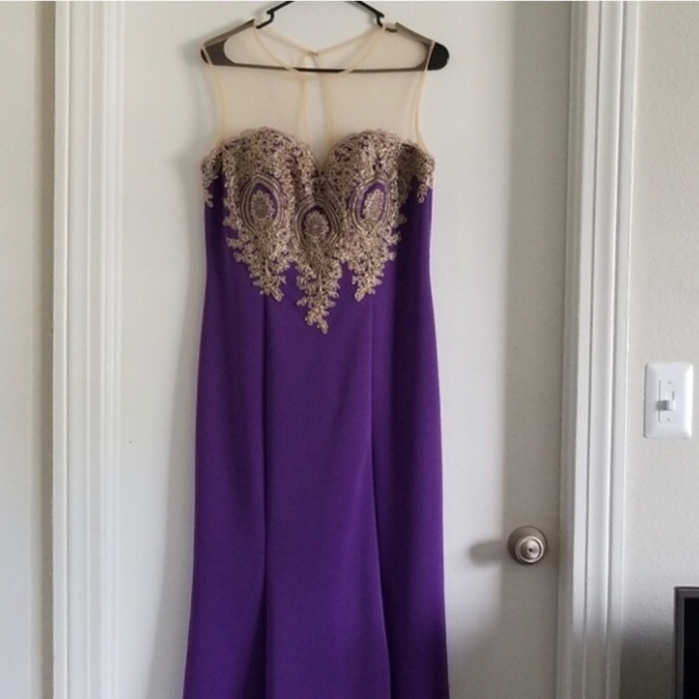 Purple evening Dress